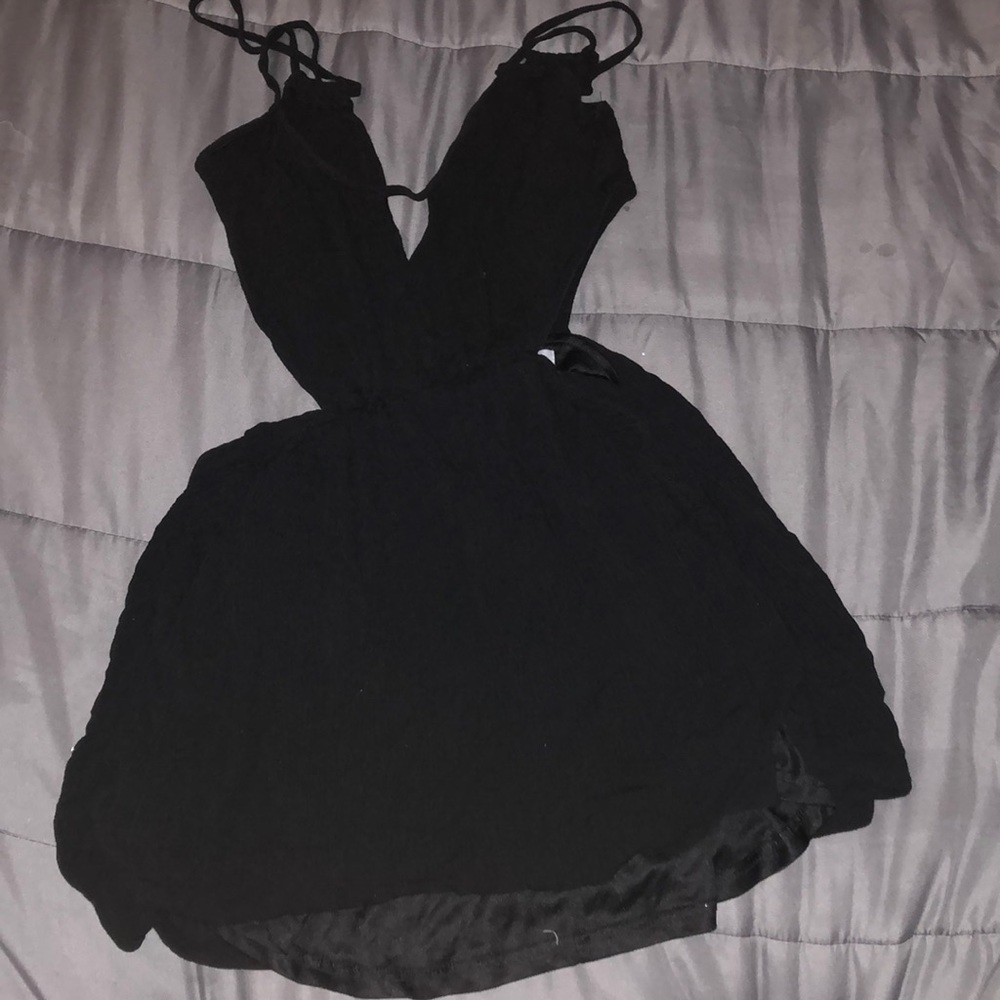 Side cut out mini dress